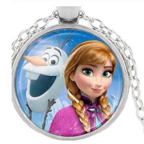 Pandantiv + Lantisor Elsa si Olaf , Frozen